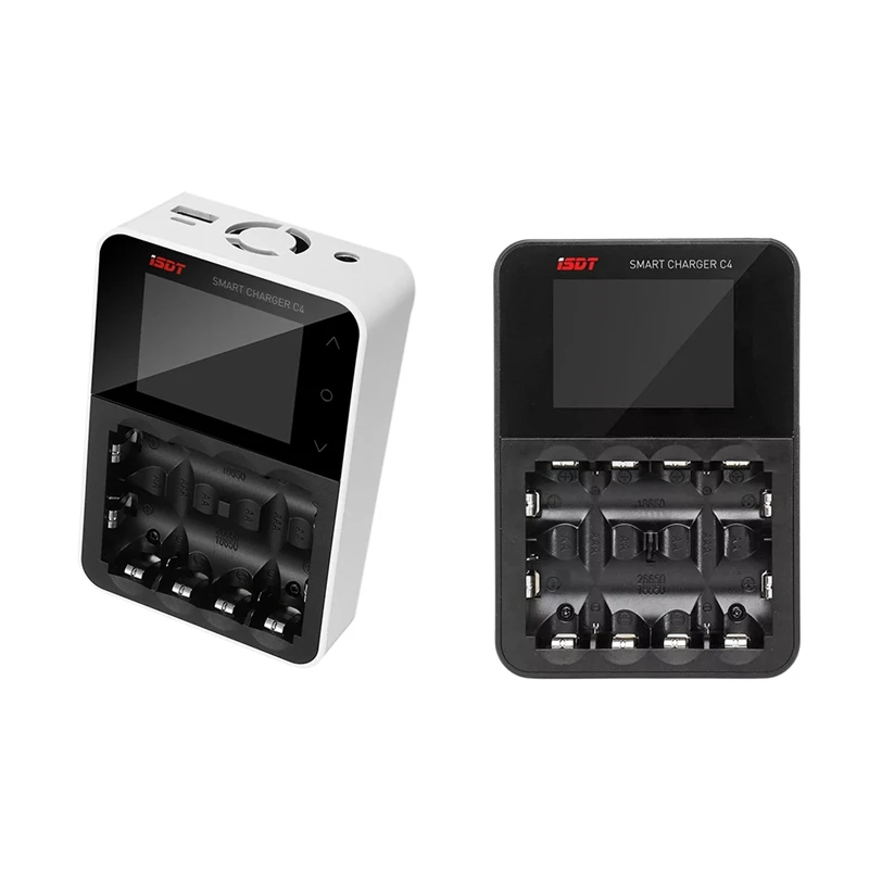 Isdt C4 8A контактный экран смарт-зарядное устройство с Usb выходом для Aa Aaa батареи с Ips экраном дисплея и предотвращения огня