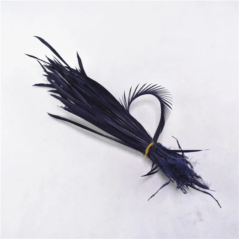 Navy Wholesale20-100pcs/лот тонкие мягкие перья индейки Марабу Промытые гусиные пушистые перья для украшения свадьбы - Цвет: Navy