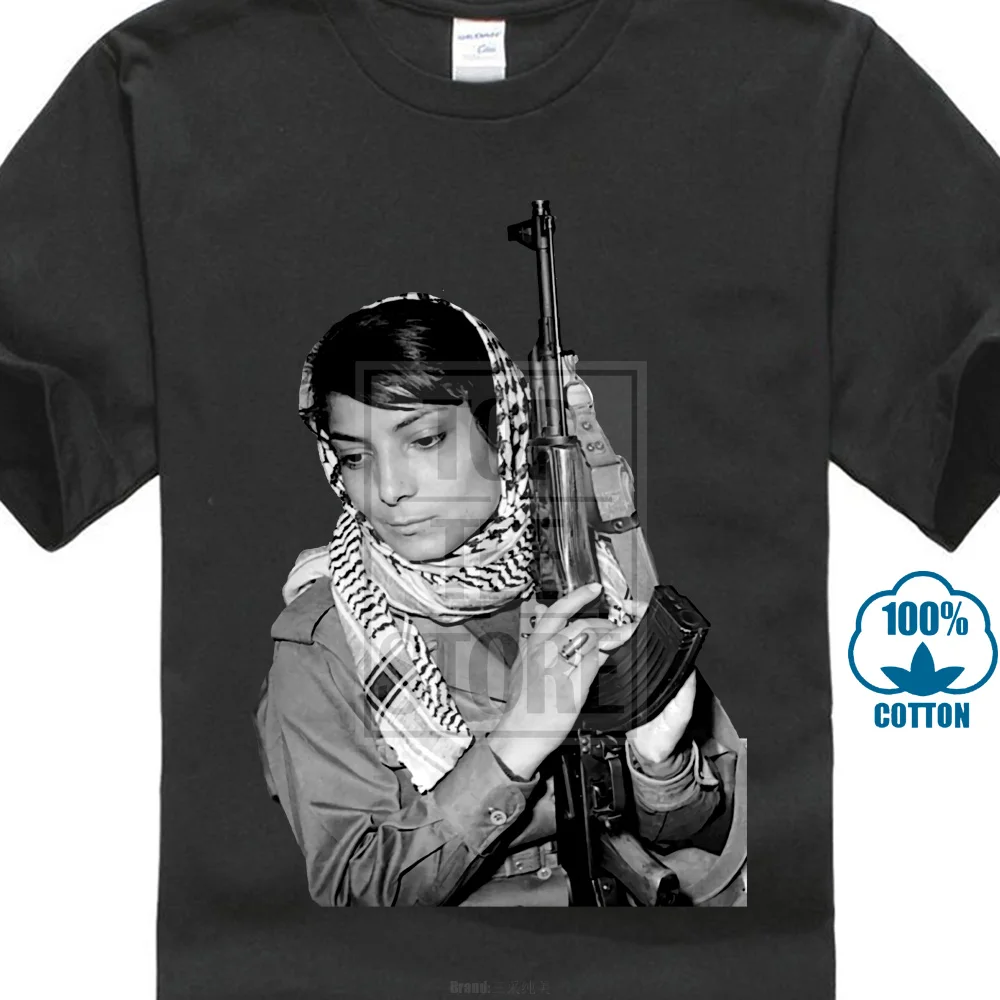 Футболка Leila Khaled мужская с принтом Палестины сопротивления газы | Мужская одежда