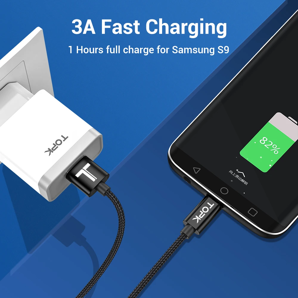Usb type C кабель USB C 3A кабель передачи данных для быстрой зарядки для samsung Galaxy S10 S9 huawei Xiaomi Мобильный телефон зарядное устройство кабель