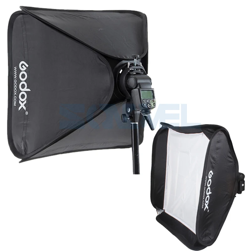 Godox 80x80 см 32*32 дюймов софтбокс комплект Рассеиватель Вспышки + s образный кронштейн