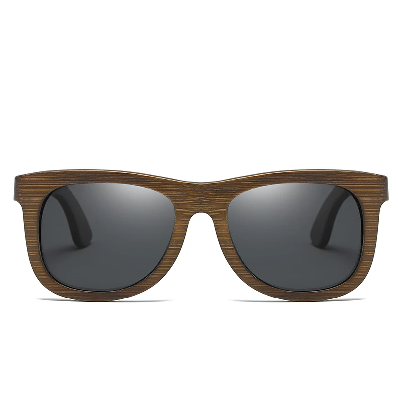 EZREAL поляризованные деревянные солнцезащитные очки мужские и женские квадратные