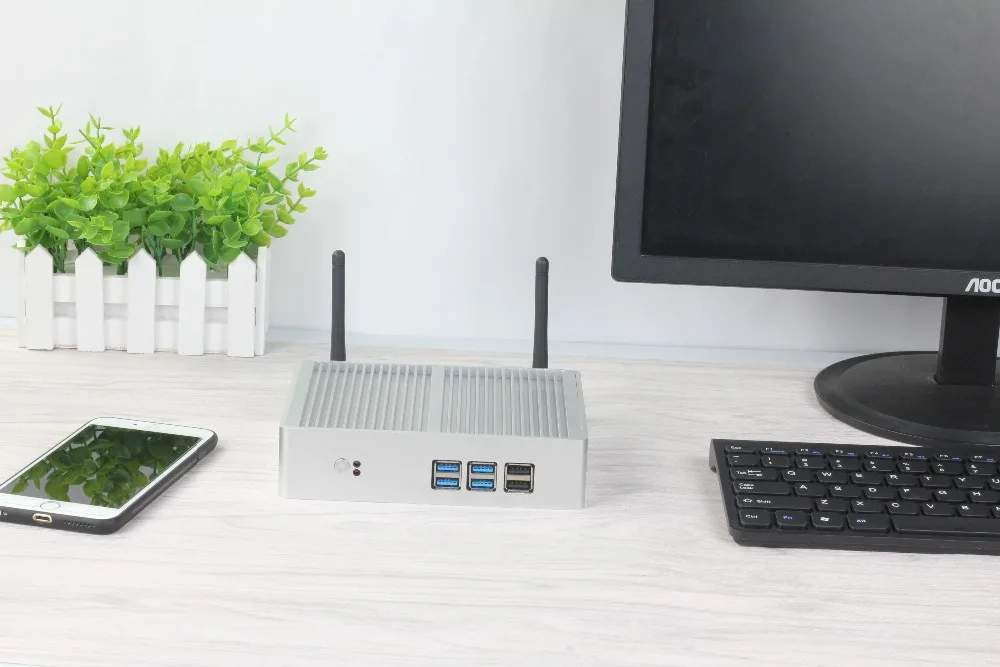 HLY Мини компьютер Core i3 7100U 6100U Мини ПК Windows 10 Celeron 2955U HDMI Wifi USB безвентиляторный NUC микро настольный компьютер
