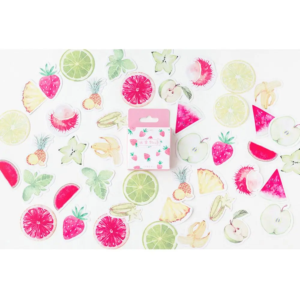 

46pcs/lot Fresh Fruit Mini Paper Sticker Decoration DIY Craft Diary Scrapbooking Planner Label Skateboard sticker