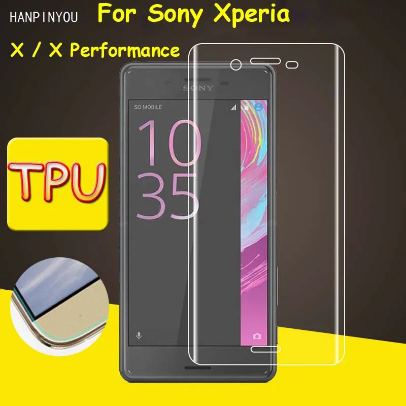 Полное покрытие Прозрачная мягкая защитная пленка из ТПУ для Sony Xperia X/X изогнутые