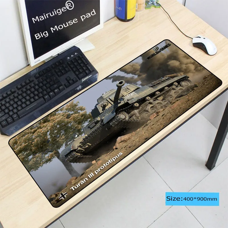 Большой игровой коврик для мыши Mairuige 900*400*3 мм белый водонепроницаемый с