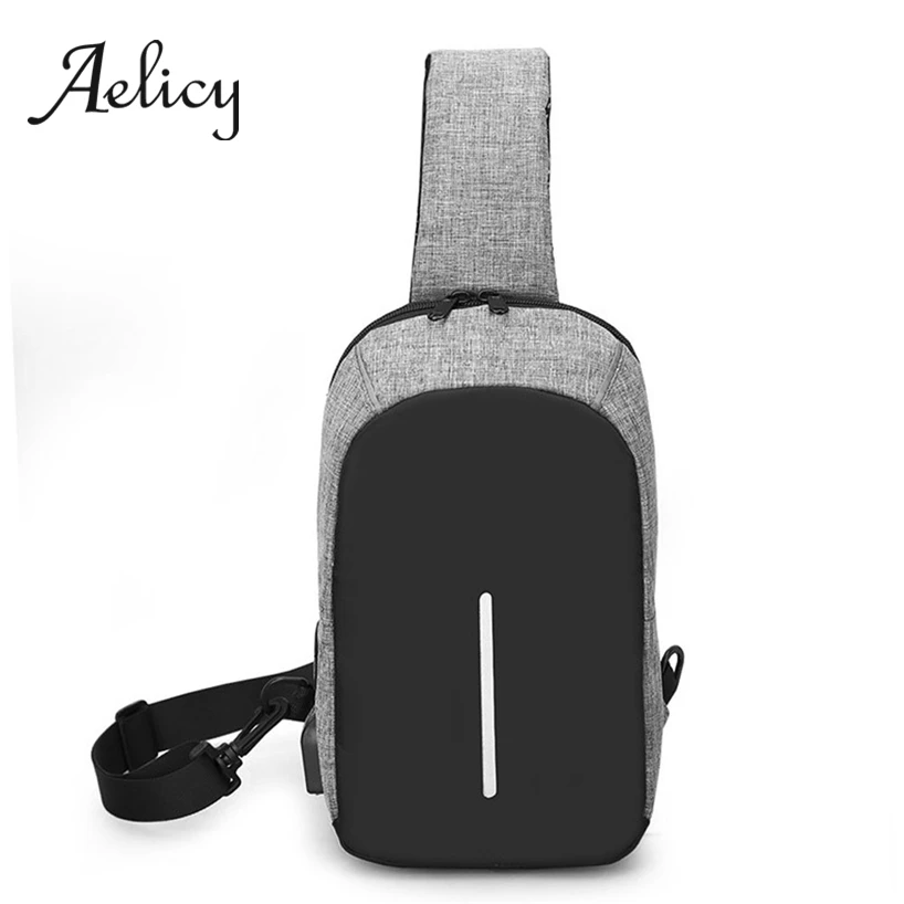 Aelicy, сумки через плечо, зарядка через usb, сумки через плечо, мужские, защита от кражи, нагрудная сумка, школьная, короткая, для поездок, мессенджеры, сумка, новое поступление