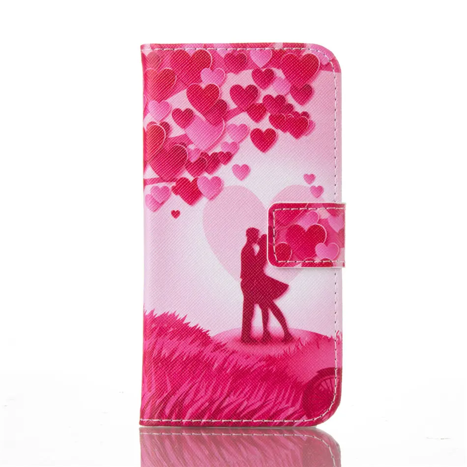 Love Lovers Модные чехлы для samsung Galaxy A8 S9 S8 Plus S7 Edge J330 J530 J730 A520 чехол с медведем бабочкой пони курантами из искусственной кожи E03Z - Цвет: Love Lovers