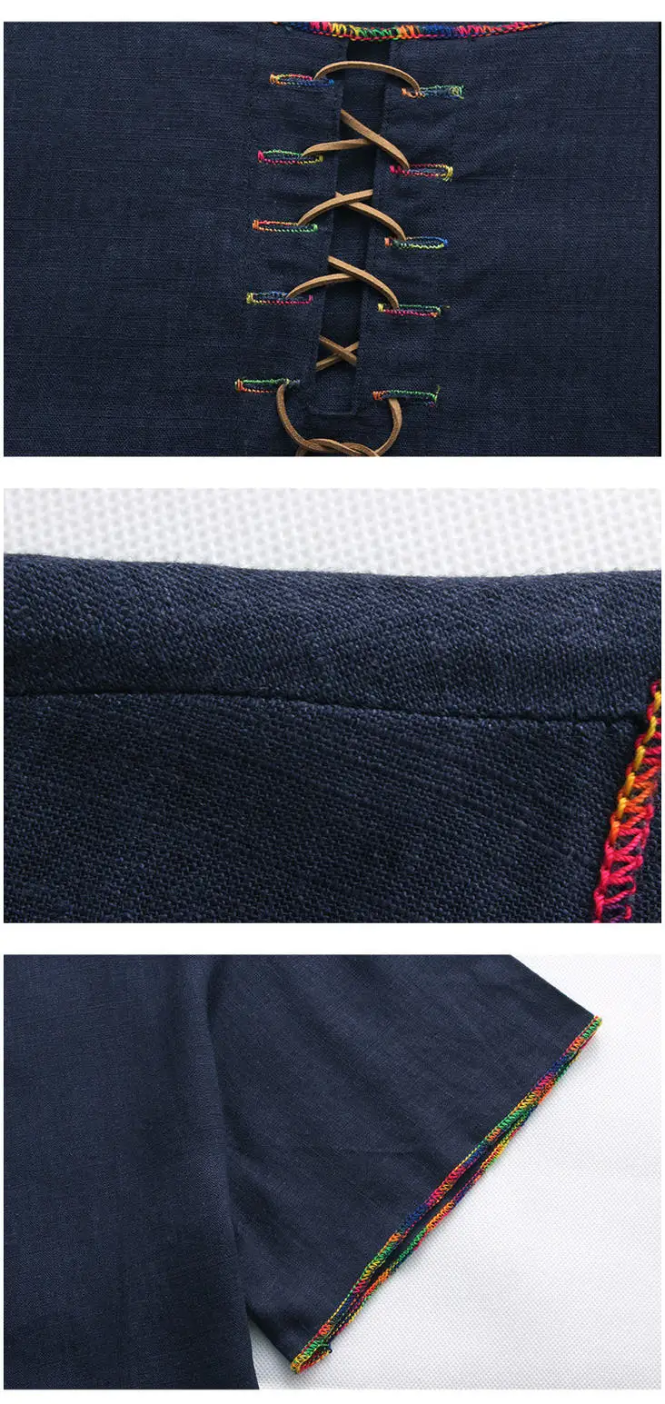 Футболка с коротким рукавом 7XL 8XL 10XL 165 см, Льняная мужская футболка с большим круглым вырезом, китайский стиль, для полных людей размера плюс, мужская повседневная футболка