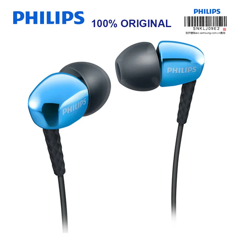 Наушники вкладыши Philips SHE3900 wiht овальные наушники 3 5 мм супер бас Поддержка