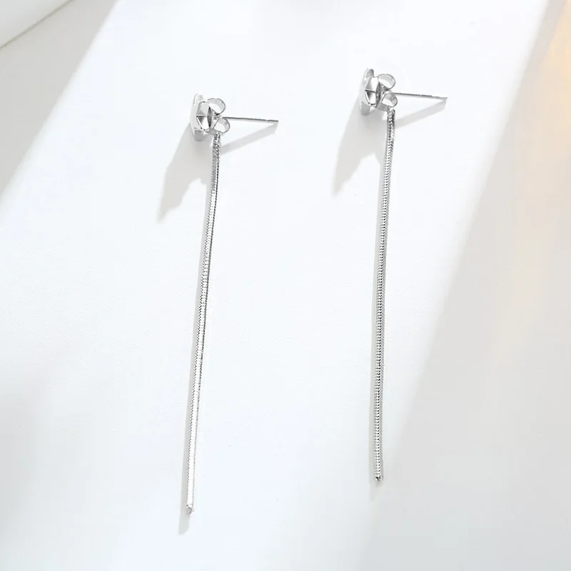 Женские серьги гвоздики из серебра 100% пробы с маленькой звездой|drop stud earrings|fashion