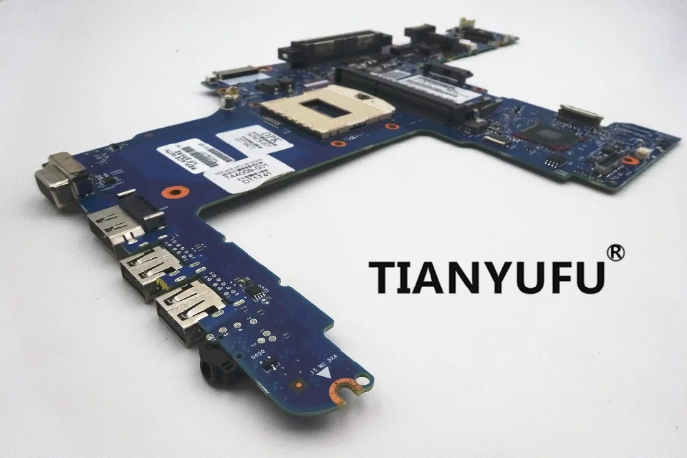 Оригинальная материнская плата для ноутбука 744009 001 HP ProBook 640 G1 650 QM87 чипсет PGA947 HD 4600