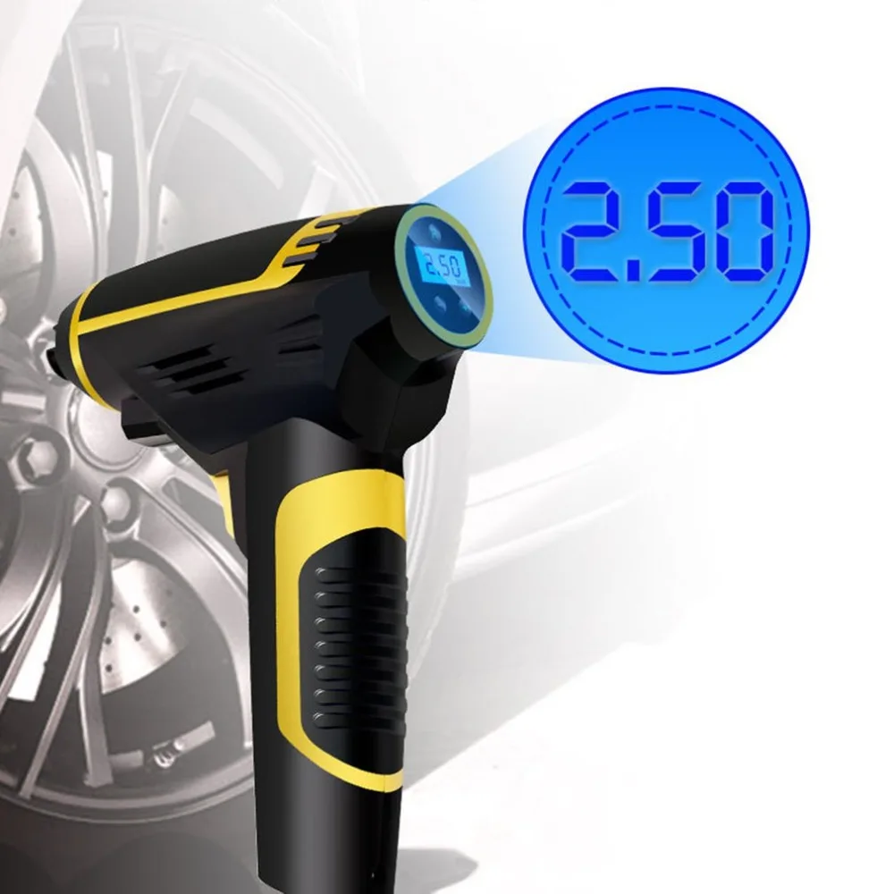Portable Handled Digital Air Compressor Pump USB Rechargable Car Air Compressor Hot