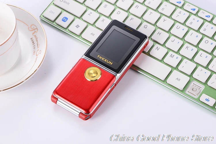 TKEXUN G6000 флип металлический корпус мобильный телефон Dual SIM Quad Band двойной фонарик SOS быстрый набор большой голосовой мобильный телефон
