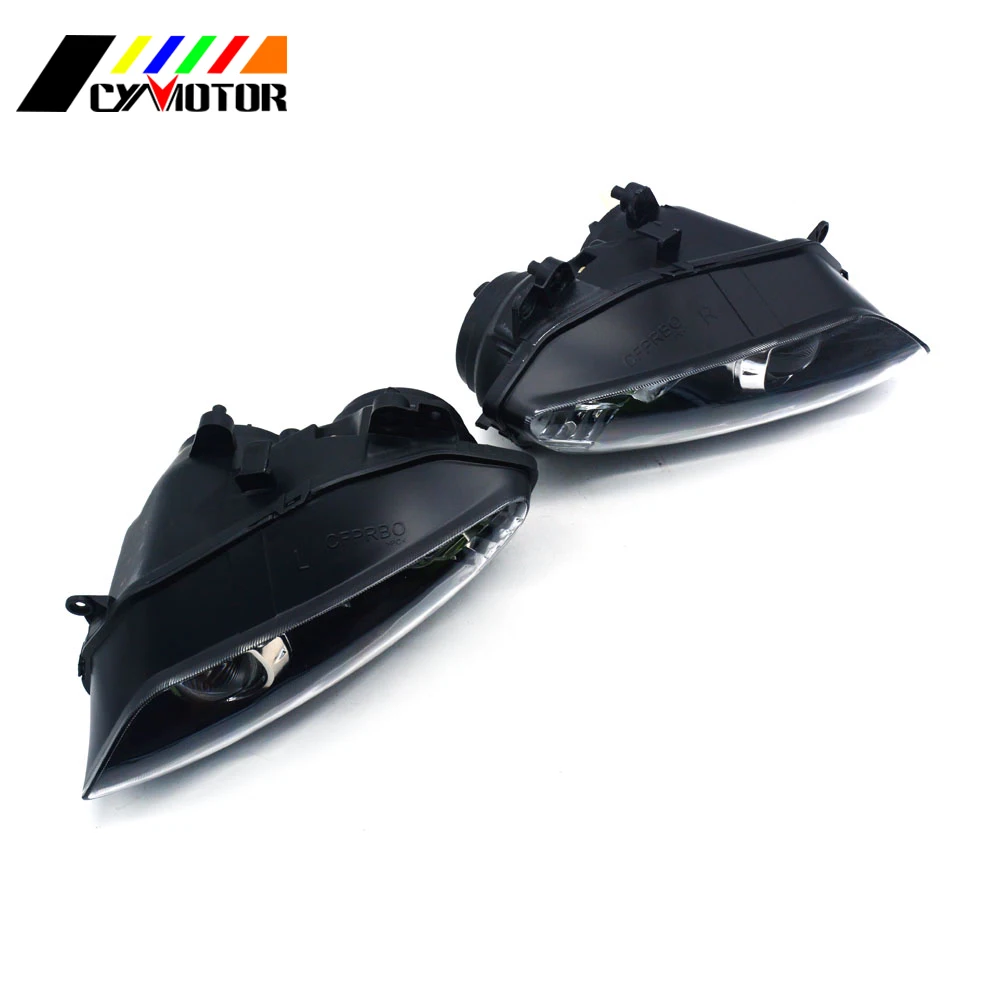 Передняя фара мотоцикла для YAMAHA YZF R1 YZFR1 2004 2005 2006 04 05 06 уличный велосипед|Накладки и