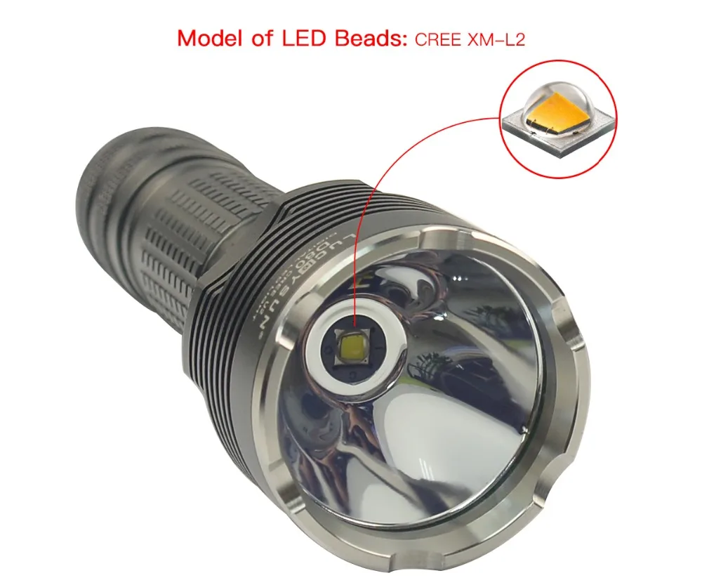 Luckysun D80 Cree XML тактический фонарик светильник светодиодный Рождество лампы