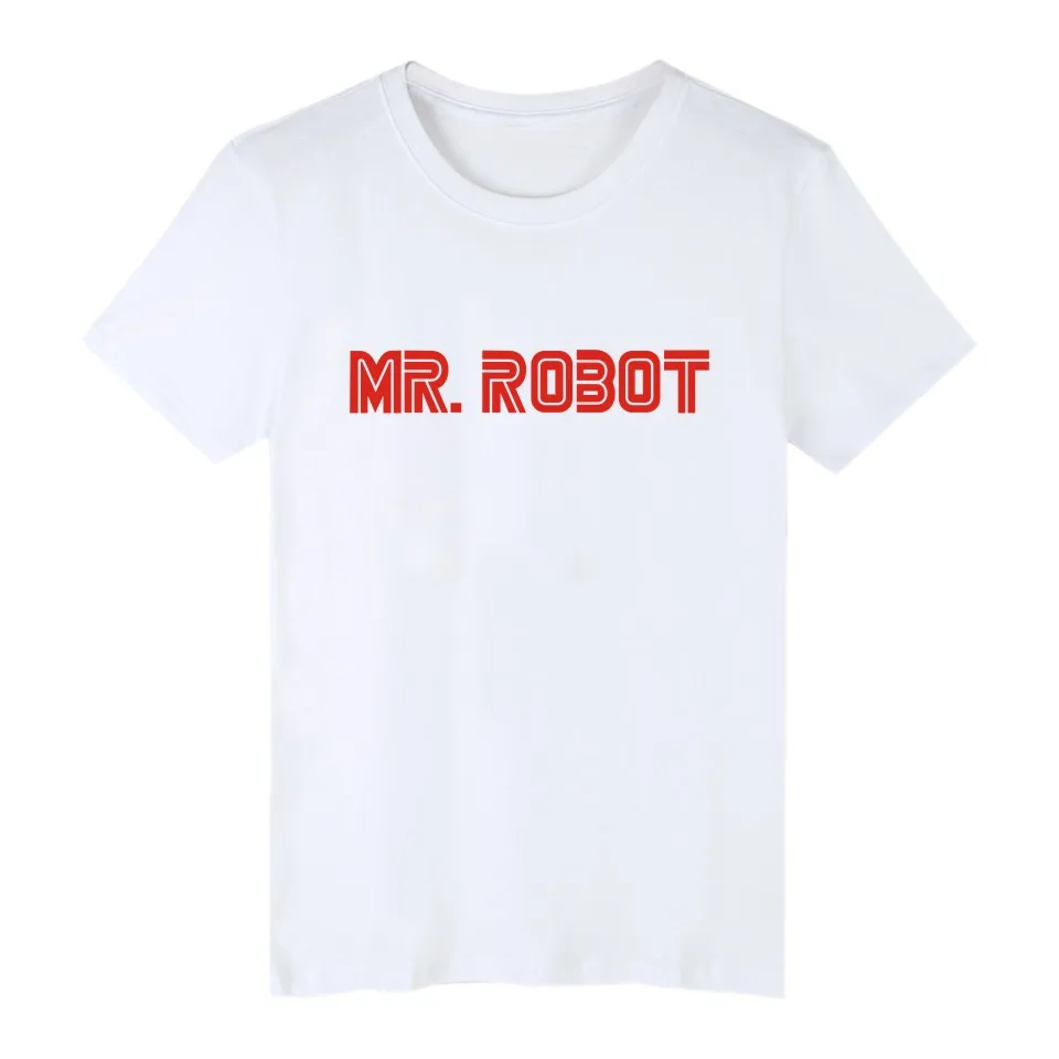 LUCKYFRIDAYF MR футболка с роботом летняя футболка MR Robot футболка с роботом Homme мужская футболка в стиле хип-хоп MR Robot футболка с надписью Fsociety одежда