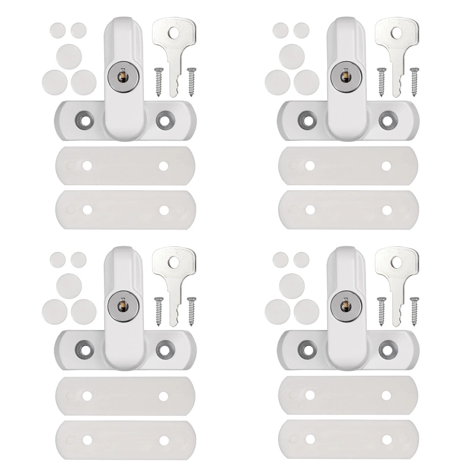 4 шт. дверные замки из цинкового сплава с ключом | Обустройство дома