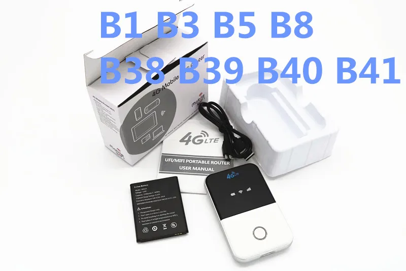 B1 B3 B5 B8 TDD FDD TDD 4G Lte Карманный Wifi роутер автомобильный мобильный Wifi точка доступа беспроводной широкополосный Mifi разблокированный модем расширитель ретранслятор - Цвет: B1 B3 B5 B8 TDD