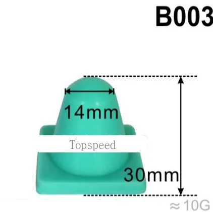 

14mm Diameter Round silicone rubber pad head for pad printing machine pad printer wooden base