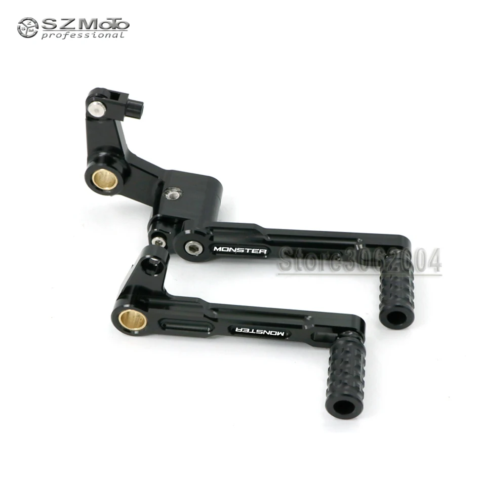 Для DUCATI MONSTER 696 796 1100/S Регулируемый рычаг переключения передач педаль аксессуары для мотоциклов CNC алюминий
