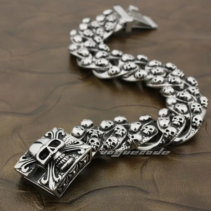 Мужской браслет в стиле панк из нержавеющей стали 316L|bracelet tassel|bracelet crystalsteel shank |
