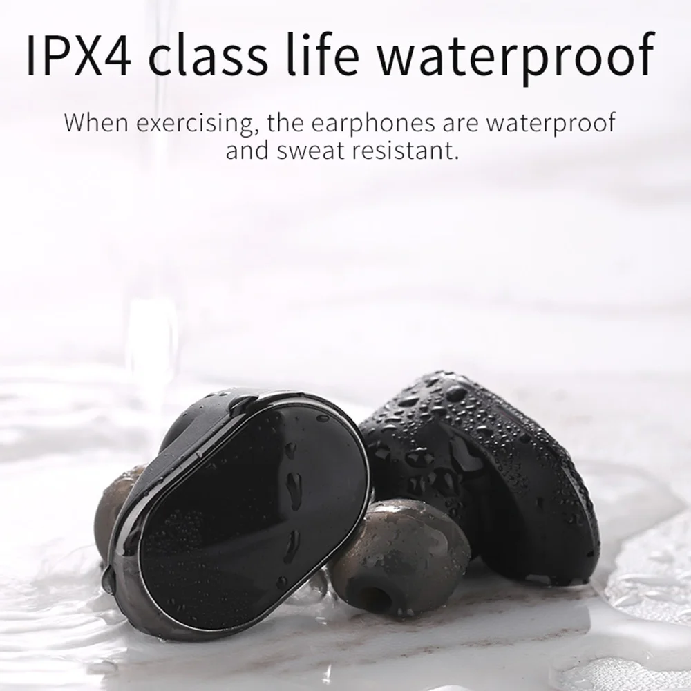 TWS Bluetooth наушники беспроводные V5.0 глубокий бас сенсорное управление для iPhone xiaomi