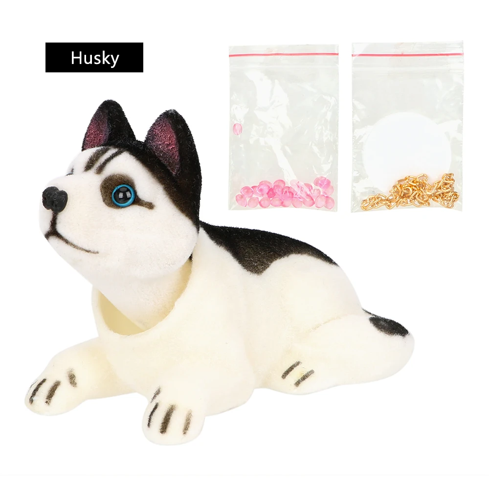 Husky YOSOLO кукла с качающейся головой, автомобильная приборная панель, освежитель воздуха для собак, Автомобильные украшения, авто качающаяся голова, игрушка, аксессуары для автомобиля - Название цвета: Husky