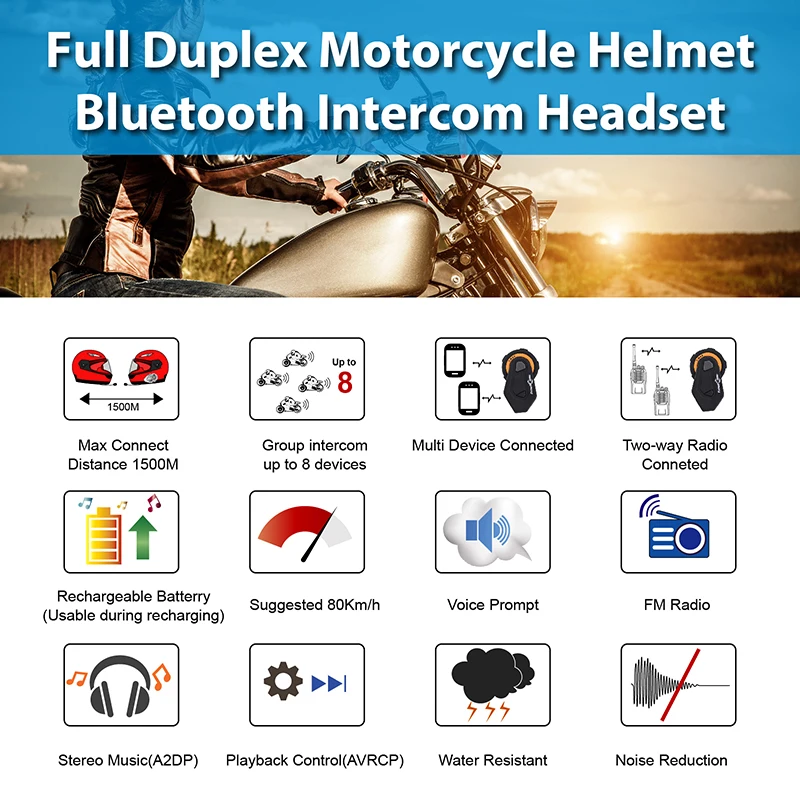 FreedConn Max шлем гарнитура FM Bluetooth 4,1 мотоциклетный шлем домофон гарнитура мягкий микрофон для полнолицевого шлема