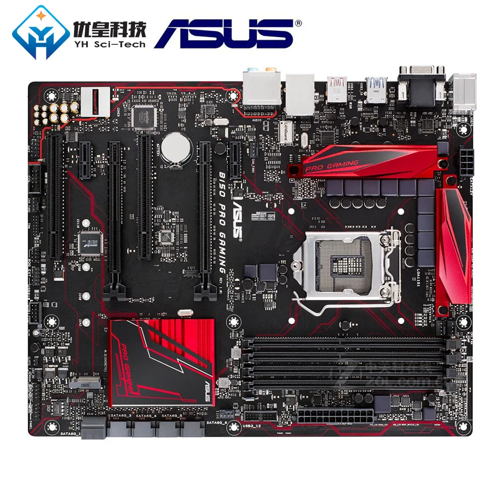 Asus B150 PRO GAMING Intel B150 Original Used Desktop Motherboard LGA 1151 Core i7/i5/i3/Pentium/Celeron DDR4 64G ATX