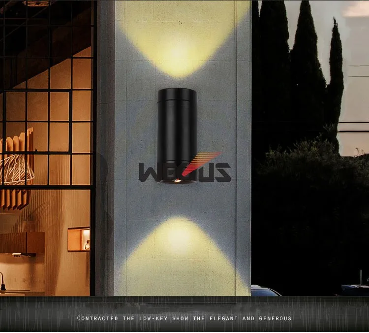 Вверх вниз светодиодный светильник Wandlamp Exterieur Buiten Tuinhuisje Decoratie Veranda licht водонепроницаемый IP54 Tuin wandkandelaars AC 85V