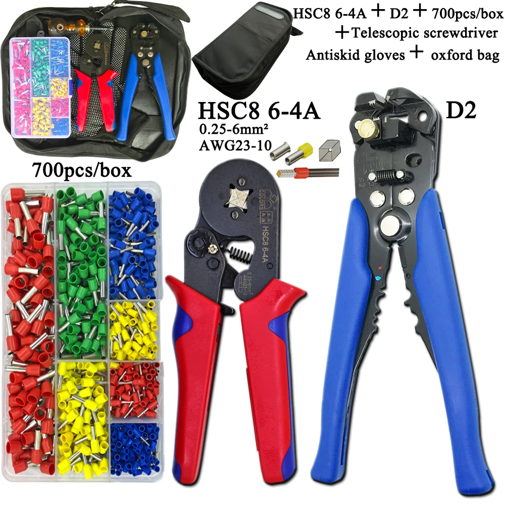 Набор плоскогубцев HSC8 трубчатые распределительные коробки Электрические