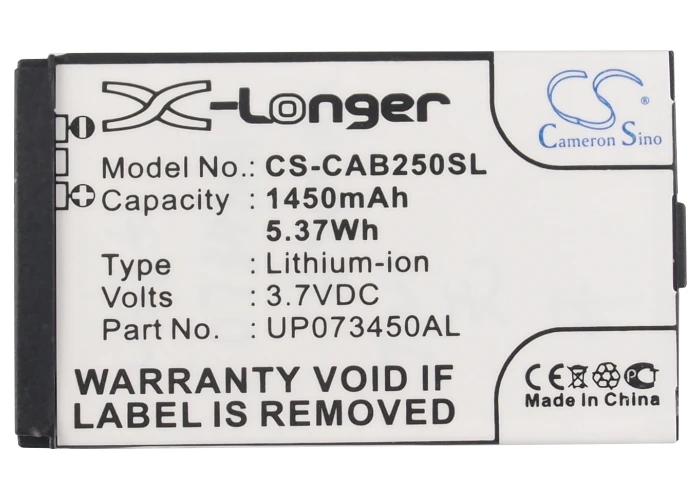

Cameron Sino 1450mAh Battery UP073450AL for CAT B25