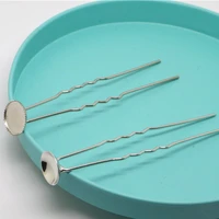 100pcs 65mm u shape hair bobby pin diy headwear accessories two shapes of pallets available