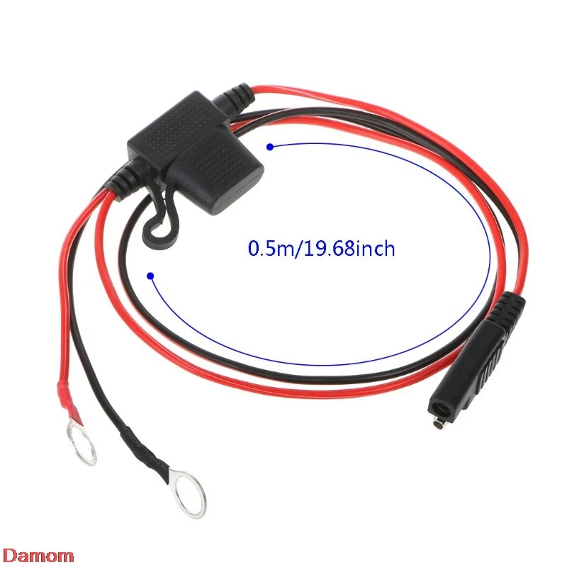 12V зарядное устройство мотоцикла клеммное кольцо соединительный кабель выход подключение