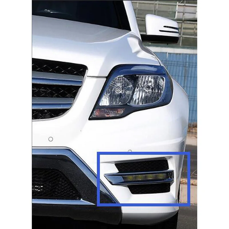 Для Mercedes Benz GLK 200 260 300 350 мл 300 350 500 63 Автомобильный светодиодный дневные ходовые огни Точечный светильник наружный передний светильник для автомобиля