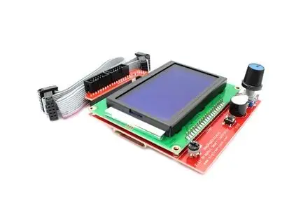 Умный 3D-принтер RAMPS 1 4 ЖК-дисплей 12864 панель управления с синим экраном 2 комплекта