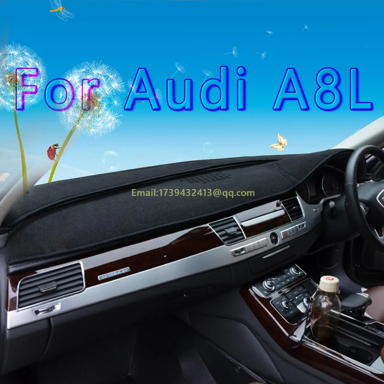

dashmats car-styling accessories dashboard cover for audi a8l 2009 2010 2011 2012 2013 2014 2015 2016 RHD