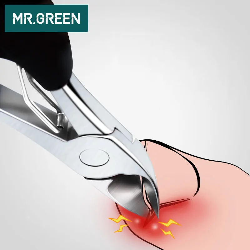 MR. GREEN Toe профессиональный маникюрный триммер из нержавеющей стали плоскогубцы для искусства кутикулы ножницы кусачки для ногтей