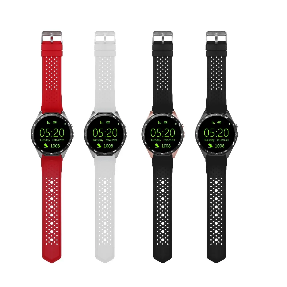 2017 Лидер продаж KW88 Смарт часы 1 39 дюймов 3g Wi Fi ШАГОМЕР Сердце Рейтинг Anti theft Smartwatch
