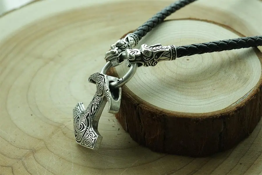 1 шт. lanseis viking кулон с вороном скандинавских языческих мужчин ожерелье Ворон Mjolnir молоток
