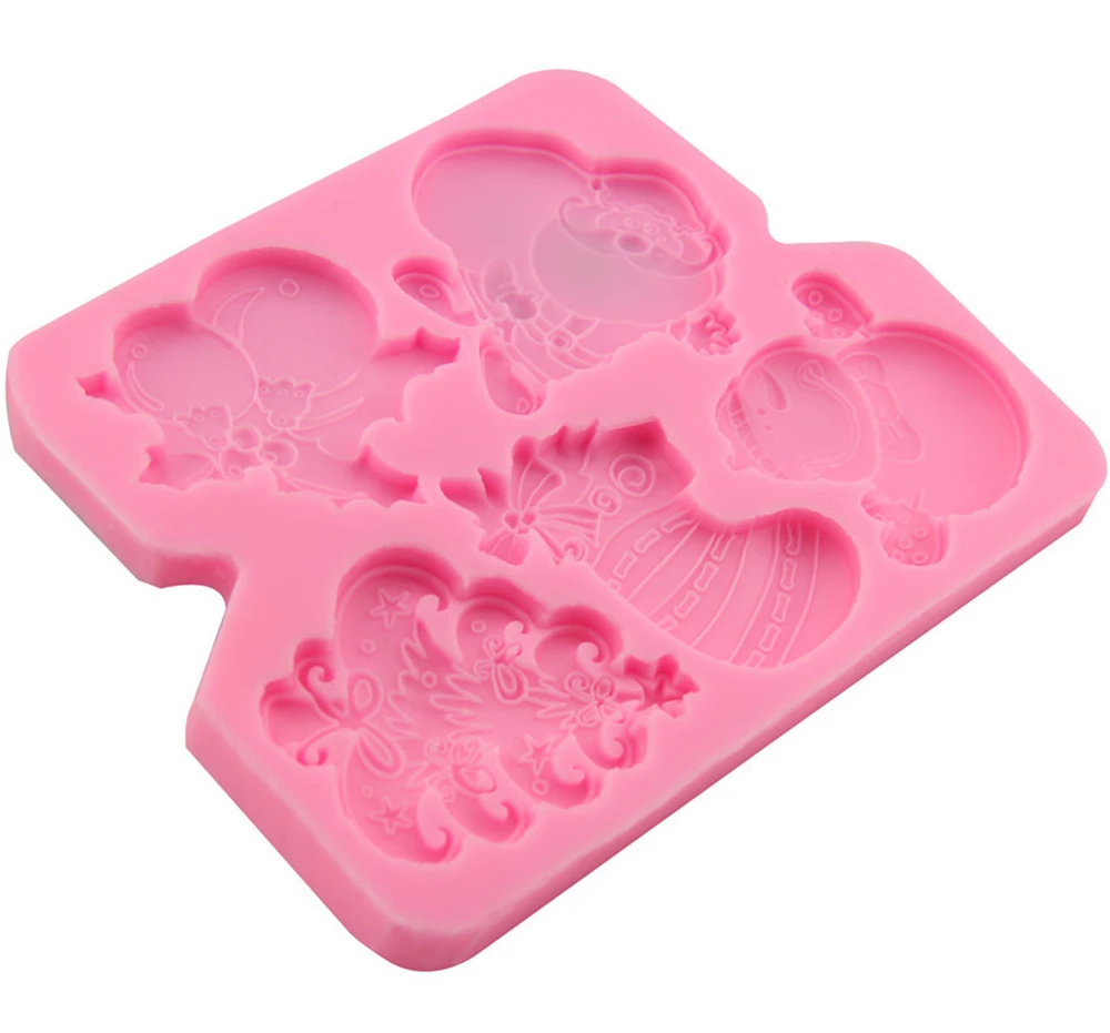 Christmas Tree Silicone Cake Decorating Moulds Fondant Sugar Chocolate Mold Tool | Дом и сад