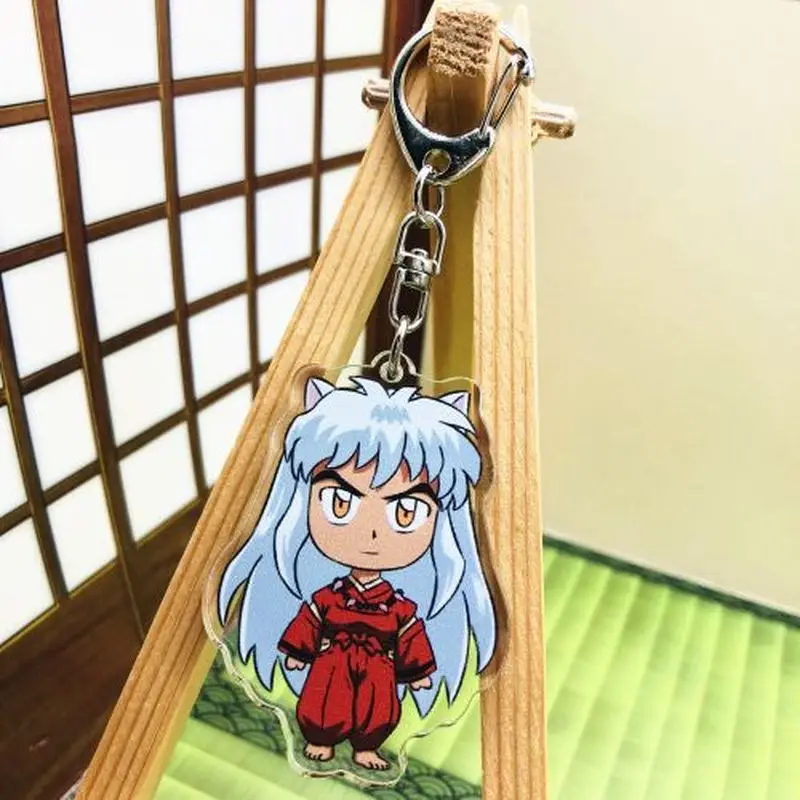 2 вида акриловых брелоков аниме модель мультфильм Inuyasha Sesshoumaru прозрачный