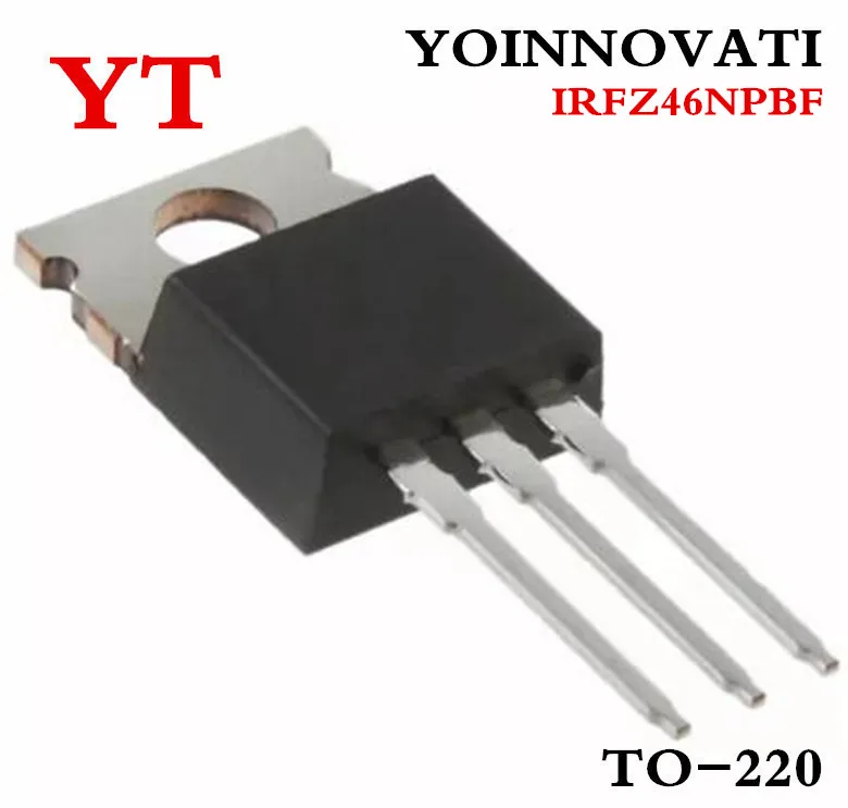 50 шт., IRFZ46N, IRFZ46NPBF, FZ46N, IRFZ46, МОП-строя, 55 в, 53A, фотостроя, лучшее качество