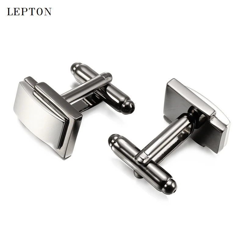Классические квадратные запонки Lepton для мужчин высококачественные