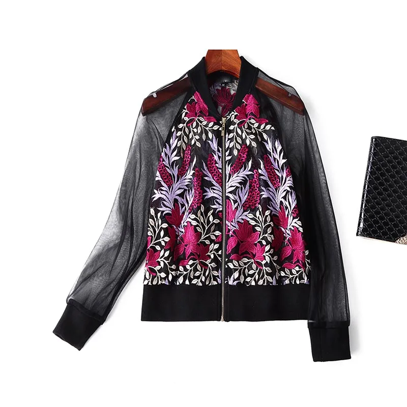 Женские топы Летние Вышитые винтажные safflower перспективное короткое пальто