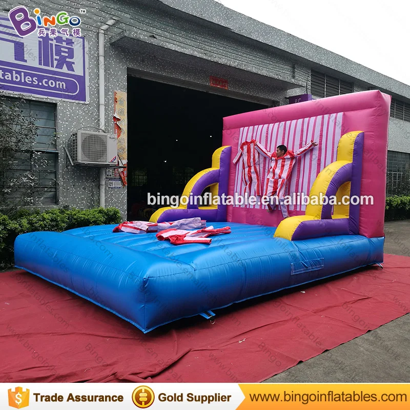 3x3x5 Meters Inflatable stick wall jumping bed with costumes FREE shipping fee | Игрушки и хобби