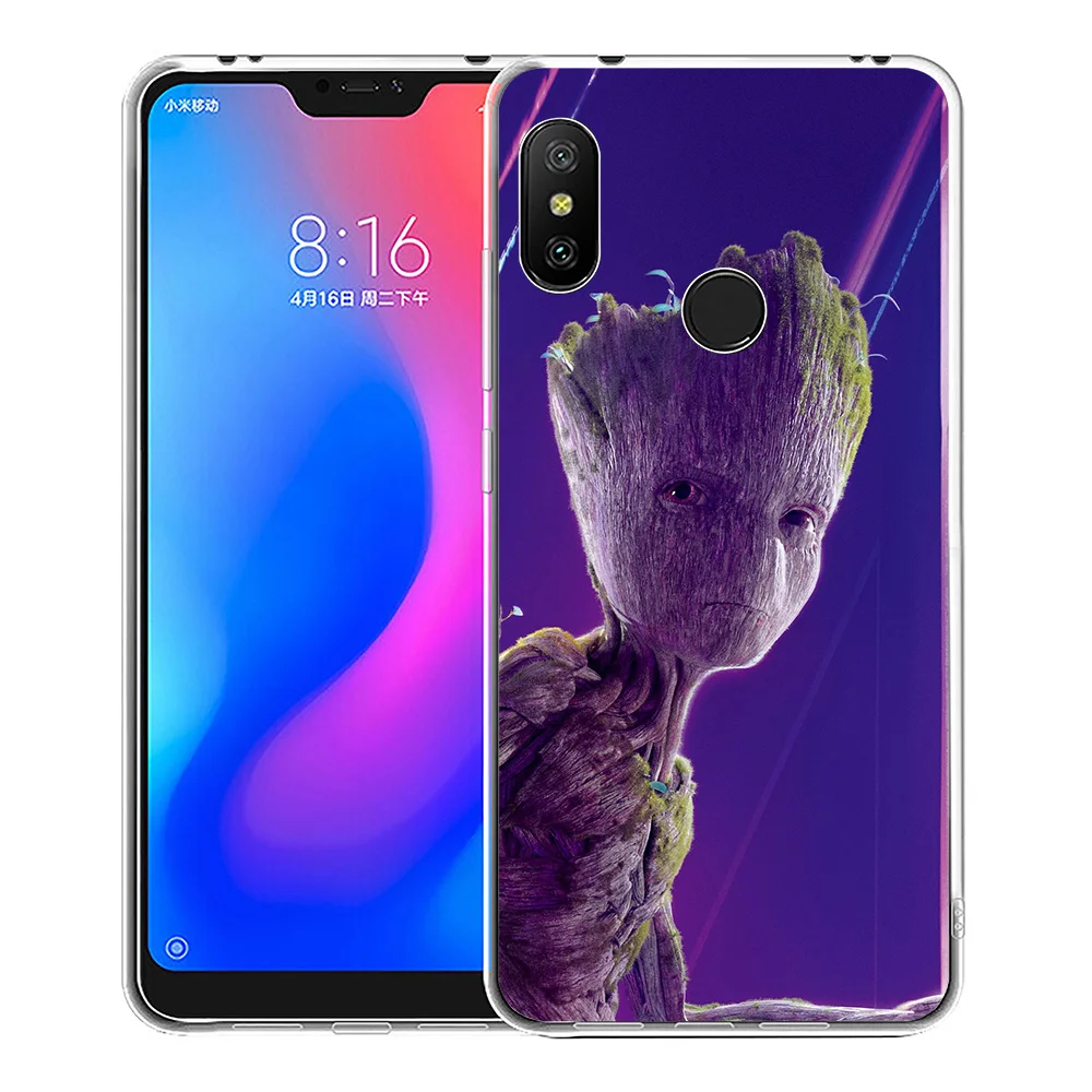 Мягкий силиконовый чехол для телефона IYICAO Baby Groot Marvel Xiaomi Mi 9 8 SE 6 A1 A2 Lite F1 MIX2S MIX3 из