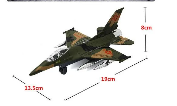 1: 72 сплава модель самолета высокая имитация F15 боец со звуком и светом назад к