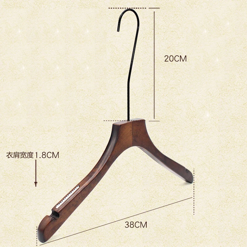 4 шт./лот утолщенная античная деревянная вешалка для мужчин и женщин качественные